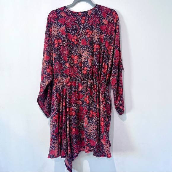 Free People Teagan Dress Peach Combo Size Large - Picture 6 of 14
